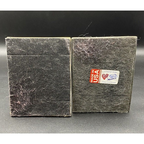 Bronze vintage USA Made stock market Bull & Bear boxing bookends rare sculpture - Picture 11 of 14